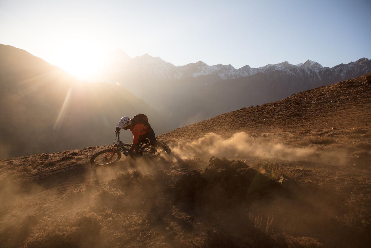 RJ Ripper riding in Nepal
